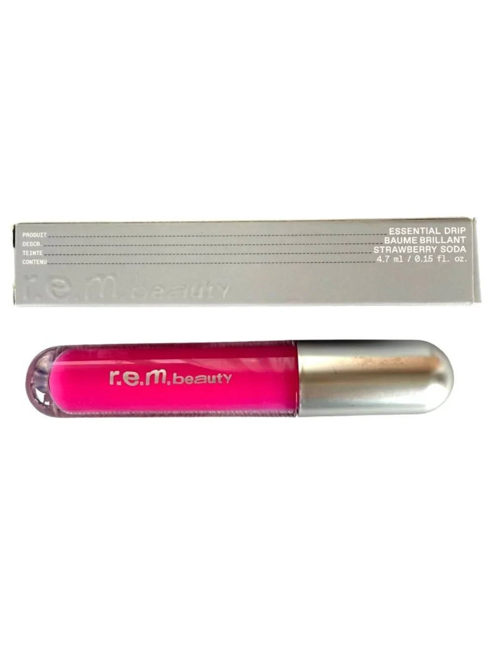 REM Beauty Essential Drip Glossy Lip Balm Strawberry Soda 0.15 oz Ariana Grande